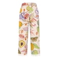 thumbnail image 5 of Casual Pants for Women Retro Printed Loose Pocket Patchwork Cotton Linen Casual Pants, 5 of 6