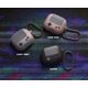 thumbnail image 5 of Funda AW5 Gris Compatible con AirPods 3, Funda Diseño Clásico de Consola de Videojuegos con Mosquetón, Carga Inalámbrica Disponible, 5 of 5