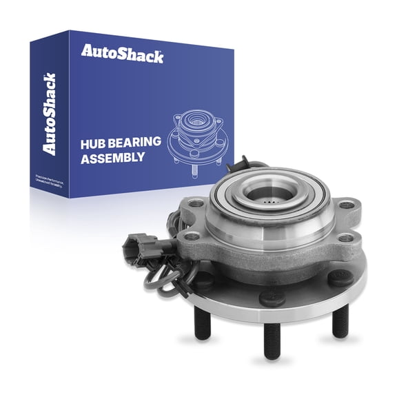 AutoShack Front Wheel Hub Bearing Assembly - Driver or Passenger Side for Nissan, Frontier 2005-2025 Xterra 2005-2015 Pathfinder 2005-2012, 4WD RWD L4 2.5L V6 3.8L 4.0L V8 5.6L - 6-Lug, With ABS