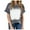 Dark Gray, variant on aidice Plus Size T Shirts for Women Trendy Round Neck Short Sleeve Loose Shirts Comfy Casual Summer Tops
