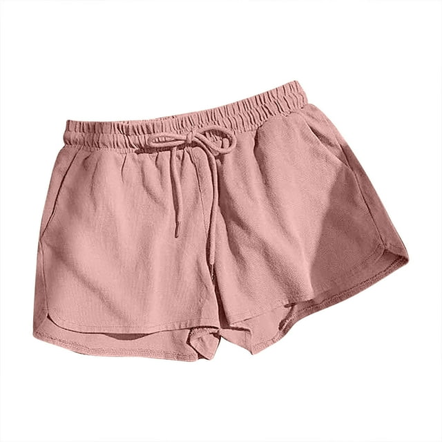 Yuyuzo Running Shorts for Women High Waisted Drawstring Wide Leg Shorts Summer Casual Color Block Shorts