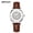 Leather _ Coffee Silver White, variant on Watch for Women Waterproof Minimalist Luminous Ladies Quartz Leather Watch
