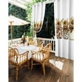 thumbnail image 5 of nqOlkjepod Outdoor Curtains for Patio Waterproof, Spring Sunflower Glass Bottle Outdoor Privacy Panels Grommet, Brown Bow Leopard Blackout Outside Curtains for Porch/Cabana/Pergola 54"x84", 1 Panel, 5 of 8