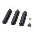 thumbnail image 1 of Graflsoa Black Surfboard Fin Box Set with 3 Future Tri Fin Plugs, 12mm Screws, and Durable Nylon Construction, 1 of 7