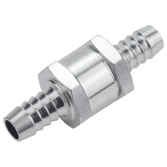 Favordrory 10mm 3/8 Inch Fuel Non-return One Way Check Valve Oil Petrol Diesel Aluminium Alloy