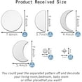 thumbnail image 2 of 1Set Moon Phase Mirror Wall Decals 3D Acrylic Moonphase Mirrors Moon Star Wall Sticker Silver Self Adhesive Ornament Scandinavian Natural Decor for Nursery Bedroom Decoration, 2 of 4