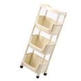 thumbnail image 3 of Ultra Thin Storage Rack with Multiple Layers, Durable and Easy to Install Plastic Shelf Organizer, Rolling Cart for Convenient Storage, Laundry Room, Kitchen, Bathroom, 3 of 8