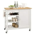thumbnail image 1 of Bowery Hill Kitchen Island in Natural and White, 1 of 2
