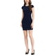 thumbnail image 1 of Vestido Bodycon Mini de Ajuste Slim con Manga Corta para Mujeres, Ideal para Trabajo y Oficina, Talla XL, Azul Oscuro, 1 of 7