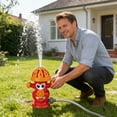 thumbnail image 3 of Water Sprinklers Outdoor Toy for Kids, Fire Hydrant Toddler Play Equipment Outside Activities for Backyard Lawn Attaches to Garden Hose Splashing Fun Toys for 3 4 5 6 7 8 Year Old Boys Girls Gifts, 3 of 5