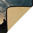 thumbnail image 7 of SKYSONIC Silhouette Werewolf Moon Area Rug 39x20 in, Stain Resistant Comfy Carpet Small Throw Rug Anti Slip Elastic Cotton Interlayer for Kitchen Bathroom Living Room Bedroom, 7 of 7