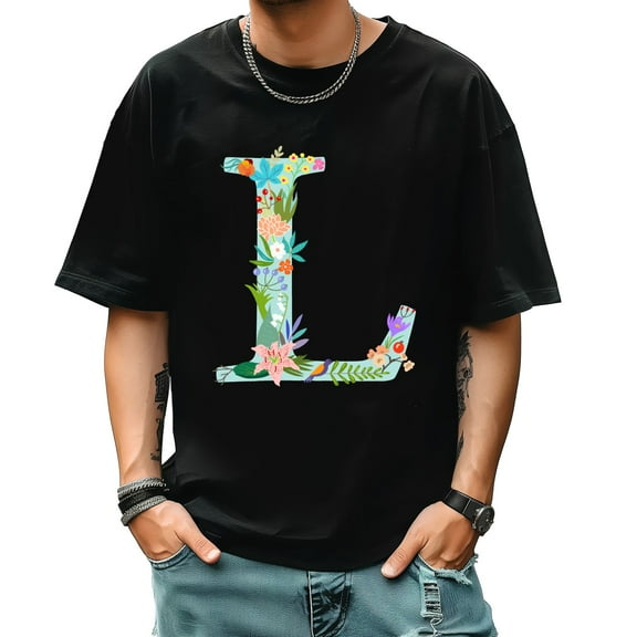 Graphic Tees for Men Summer New Print Casual Tee Fashion Trend Sports Shirt Select