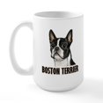 thumbnail image 2 of CafePress - Boston Terrier Full Color Large Mug - 15 oz Ceramic Large White Novelty Mug, 2 of 6