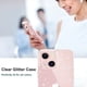 thumbnail image 2 of Compatible con iPhone 13 Funda transparente con purpurina brillante y brillante a prueba de golpes, protectora linda y delgada, para mujeres y niñas, 6,1 pulgadas, 2 of 7