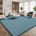 thumbnail image 5 of Buganda Soft Area Rugs, Low Pile Area Rug for Living Room Bedroom, Non Slip Washable Decor Carpet, 6'x9', Blue, 5 of 6
