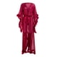 thumbnail image 2 of VISgogo, bata de felpa de manga larga para mujer, Kimono de lujo transparente, camisón de picardías extralargo VISgogo  moda, 2 of 8