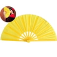 thumbnail image 1 of Dvruxg Large Folding Hand Rave Fan - Vibrant Nylon Cloth for Kung Fu, Tai Chi, Dance, Music Festivals, Parties & Decorations, 1 of 5