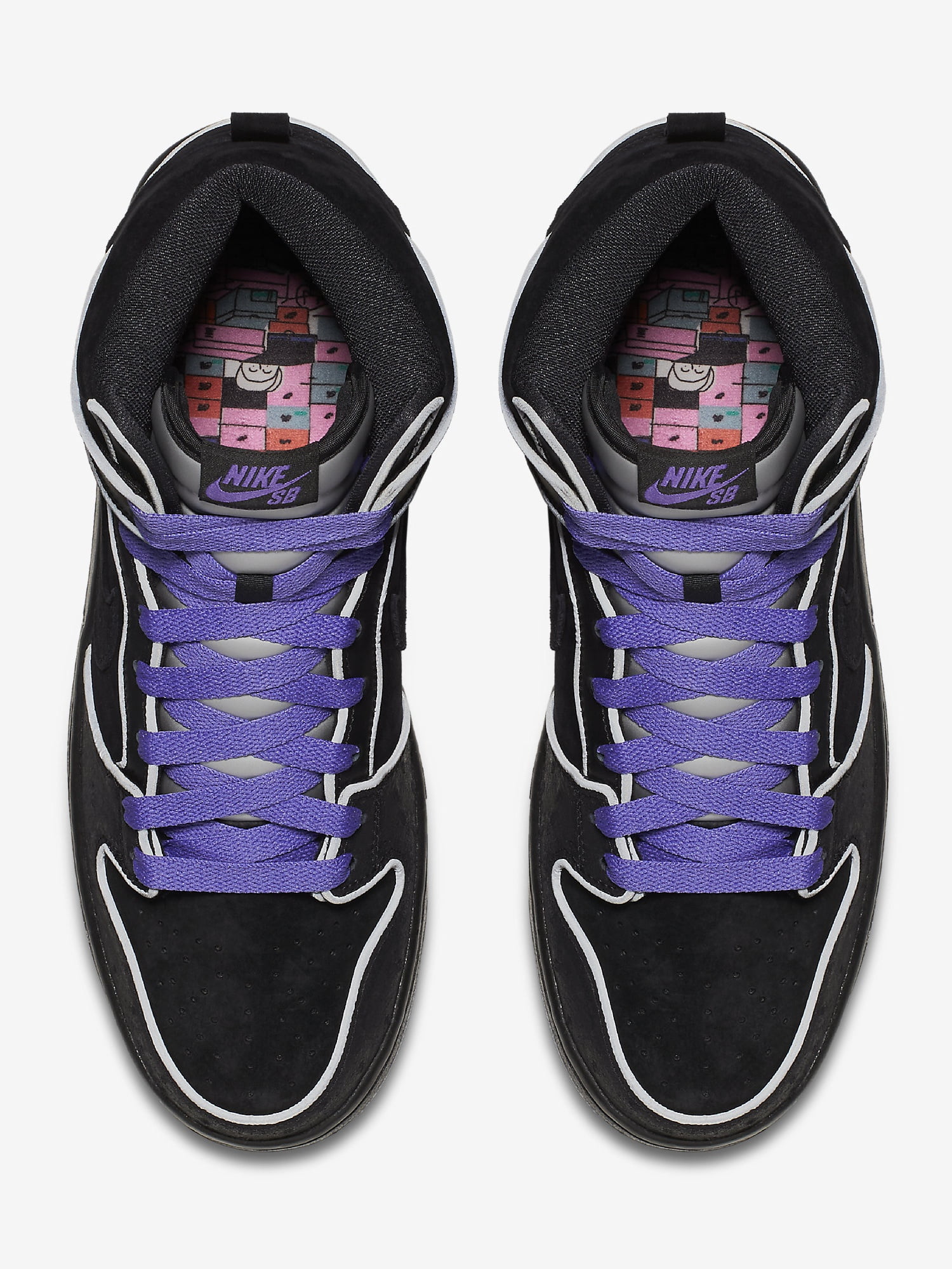 Mens Nike Dunk High Elite SB Purple Box 