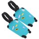 thumbnail image 2 of 2pcs Travel Accessories PVC Polyethylene Luggage Tags Suitcase ID Address Label Baggage Travel Tag(Lake Blue), 2 of 4