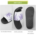 thumbnail image 7 of GZHJMY Stylish Slides for Women Men, Lavenderwatercolor Provence Style Purpule Soft Flexible Slip-on Sandals Slippers, 7 of 7
