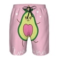 thumbnail image 4 of Kdxio Cute Avocado Pattern Mens Casual Shorts - Drawstring Summer Beach Sports Shorts for Men, 4 of 9