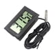 thumbnail image 2 of Medidor de temperatura, termómetro con pantalla digital Medidor de temperatura electrónico negro Termómetro con pantalla digital diseñado para precisión, 2 of 12