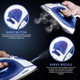 thumbnail image 5 of Utopia Home Steam Iron for Clothes With Non-Stick Soleplate - 1200W Clothes Iron With Adjustable Thermostat Control, Overheat Safety Protection & Variable Steam Control, 5 of 9