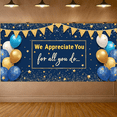 thumbnail image 6 of Decorative Design Appreciation Banner Colorful Balloons Star Theme Thank You for Office Party Team Event Employee Recognition, 6 of 7