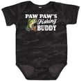 thumbnail image 3 of Inktastic Paw Paw's Fishing Buddy with White Text Boys Baby Bodysuit, 3 of 5