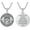 C01-Silver, variant on Dumbbell Necklace 925 Sterling Silver Weight Plate Pendant Gym Sports Jewelry Gifts for Men Father