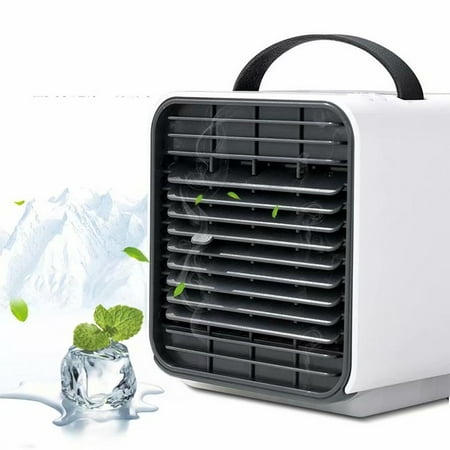 Mini Portable Air Conditioner Cooling For Bedroom Cooler Fan Cooling Fan For Room White