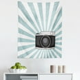thumbnail image 1 of Camera Tapestry, Retro Pop Art Style Photo Device for Recording Videos and Images Grunge, Fabric Wall Hanging Decor for Bedroom Living Room Dorm, 5 Sizes, Dark Blue Grey White, by Ambesonne, 1 of 1