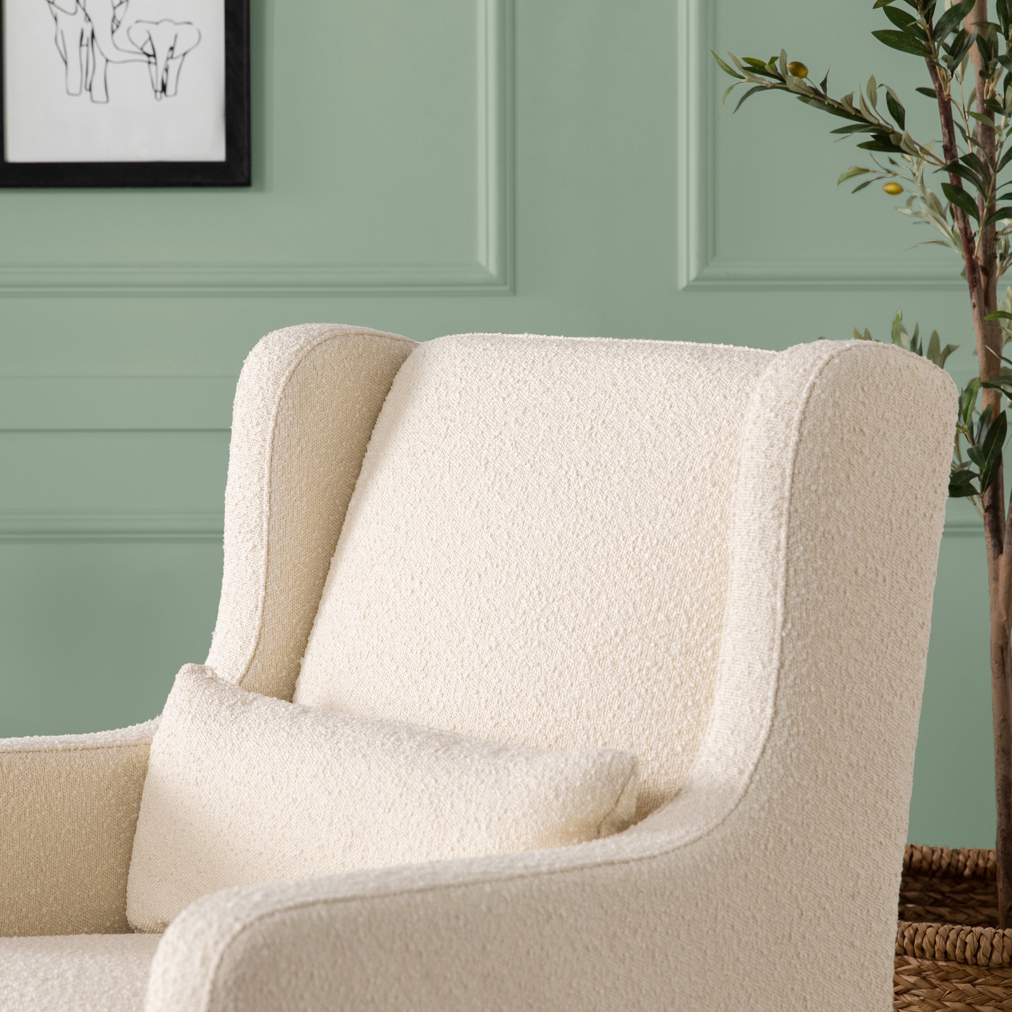 Adrian swivel glider with ottoman best sale