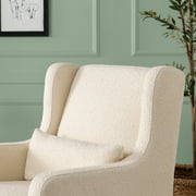 Carter's by DaVinci Adrian Swivel Glider with Storage Ottoman in Ivory Boucle