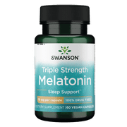 Swanson Dietary Supplements Triple Strength Melatonin 10 mg Capsule 60ct