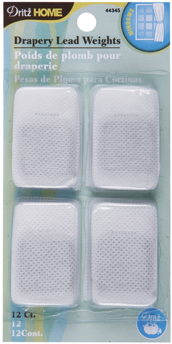 Dritz Home 44345 Covered Lead Drapery Weights 12 Piece Walmart Com