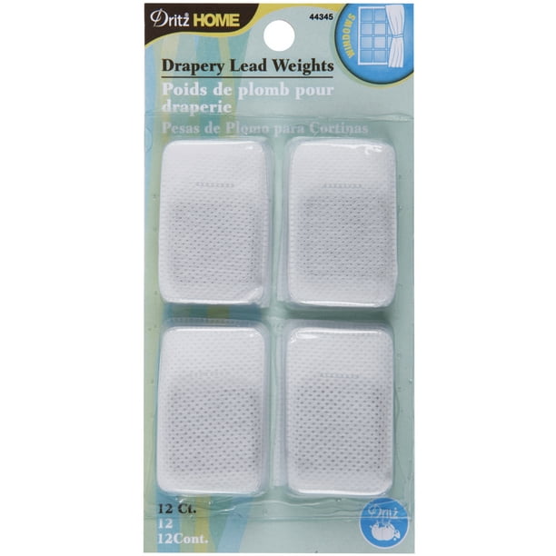 Dritz Home 44345 Covered Lead Drapery Weights (12Piece)
