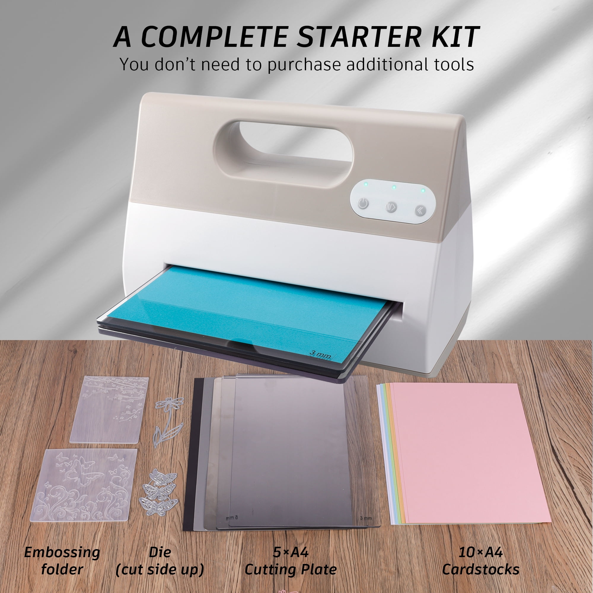 Electric A4 Die Cutting & Embossing Machine for Arts & Crafts, Scrapbooking Cardmaking,9inch Opening