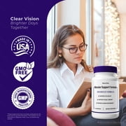 Macular Support Formula Capsules – Daily Eye Care with Original Blend to Support Visual Wellness, Eye Comfort & Healthy Vision | Just 2 Gentle, Easy-to-Swallow Pills (60 Capsules)
