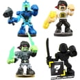 thumbnail image 2 of Akedo Series 1 Glitchblade, Chux Lee, Hyperlock & MYSTERY Character Mini Battling Action Figure FIGHT Pack, 2 of 4