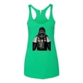 thumbnail image 2 of Wild Bobby, Cool Silverback Gorilla with Sunglasses and Biker Vest | Womens Animal Lover Premium Tri-Blend Racerback Tank Top, Envy, X-Large, 2 of 3