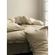 thumbnail image 3 of Xiao Hua Juego de sábanas, juego de sábanas y fundas de almohada, juego de cama individual, ropa de cama de hotel, decoración del hogar (caqui), 3 of 5