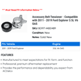 thumbnail image 2 of Accessory Belt Tensioner - Compatible with 2011 - 2019 Ford Explorer 3.5L V6 GAS - AC Delco, 2 of 2