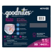 GoodNites Youth Youth Absorbent Underwear X-Small 28 to 43 lbs. 46761, 44 Ct