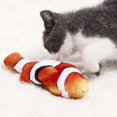 thumbnail image 3 of 1 juguete para gato, peluche suave en 3D, pez, hierba gatera, almohada, muñeco de peluche, pez de simulación para gato, juguetes interactivos para jugar, 40 cm, Carpe, 3 of 5