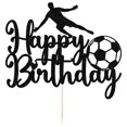 thumbnail image 1 of Decoración para tartas YUINYO Soccer, fiesta de cumpleaños para niño, 1 of 8