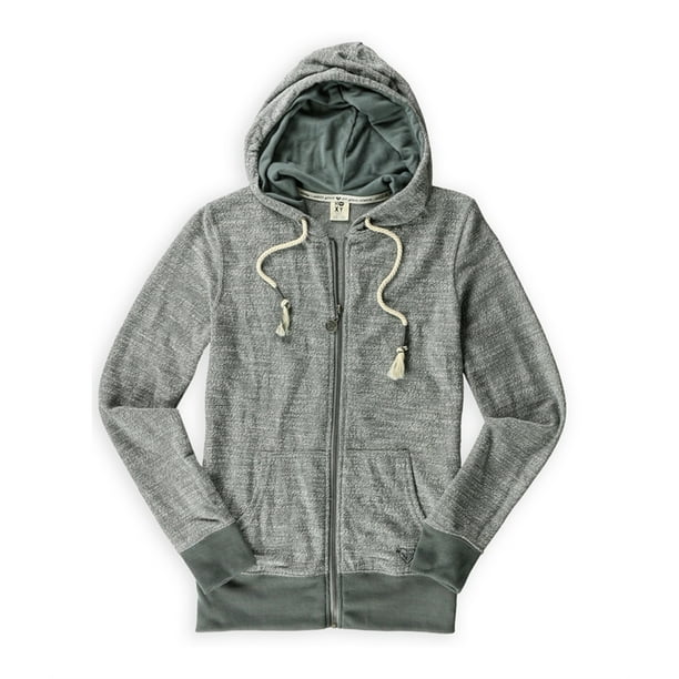 Sudadera con capucha Roxy Bliss-Pique para mujer gris mediana