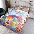 thumbnail image 3 of Elemental Conjunto de sábanas temático, trío de piezas, cómodo y amigable con la piel, diseño único, regalo de decoración para el hogar para familiares, amigos y fans,173cm *218cm, 3 of 6