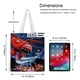thumbnail image 5 of Big Hero 6 Bolso de tela con estampado de lienzo para mujer, bolsa de compras reutilizable y estética, con cremallera interior, regalo para mujer, 35 × 40 cm., 5 of 6