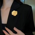 thumbnail image 2 of Rose Flower Brooch for Women Men Elegant Camellia Lapel Pin Vintage Floral Dress Accessory Jewelry for Wedding Party Banquet Dance Ceremony Boutonniere Corsage for Mother Valentine, 2 of 9